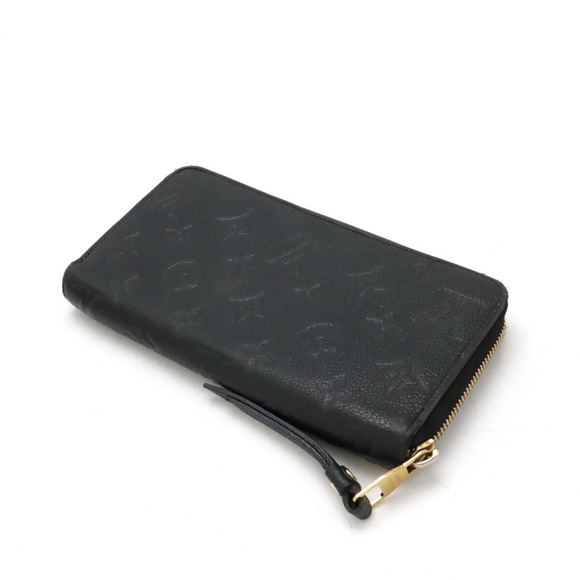 Louis Vuitton long black zip leather Black Empreinte Noir Zippy Wallet - Picture 1 of 9